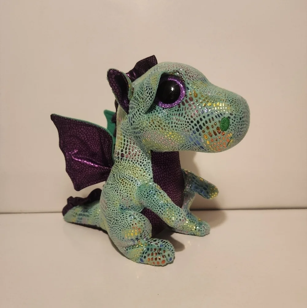 8” Ty Dragon Cinder Plush Stuffed Animal